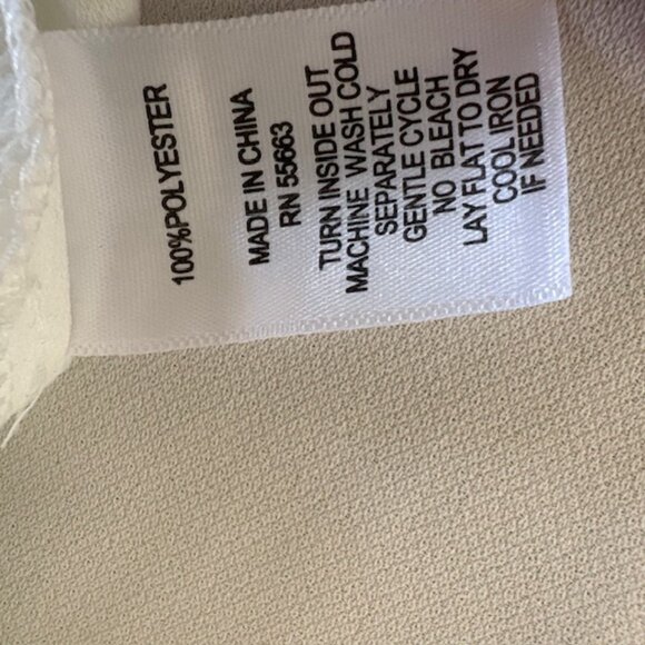 Joie Womens Holiday Blouse Laser Cut Out Sleeves Embroidered XL Keyhole NWT - Picture 9 of 12